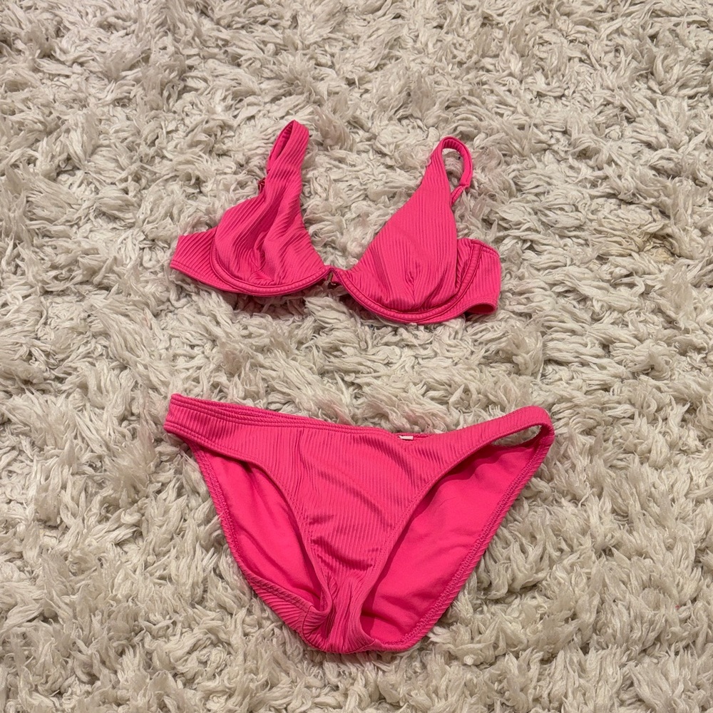 Hollister Vibrant Pink Bikini Set